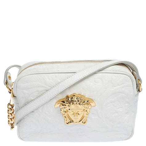 versace white crossbody bag|versace collection crossbody bag.